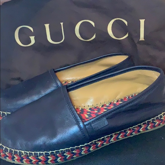 GUCCI leather espadrille flats - Picture 6 of 7